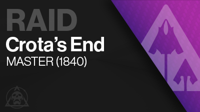Crota's End MASTER Raid